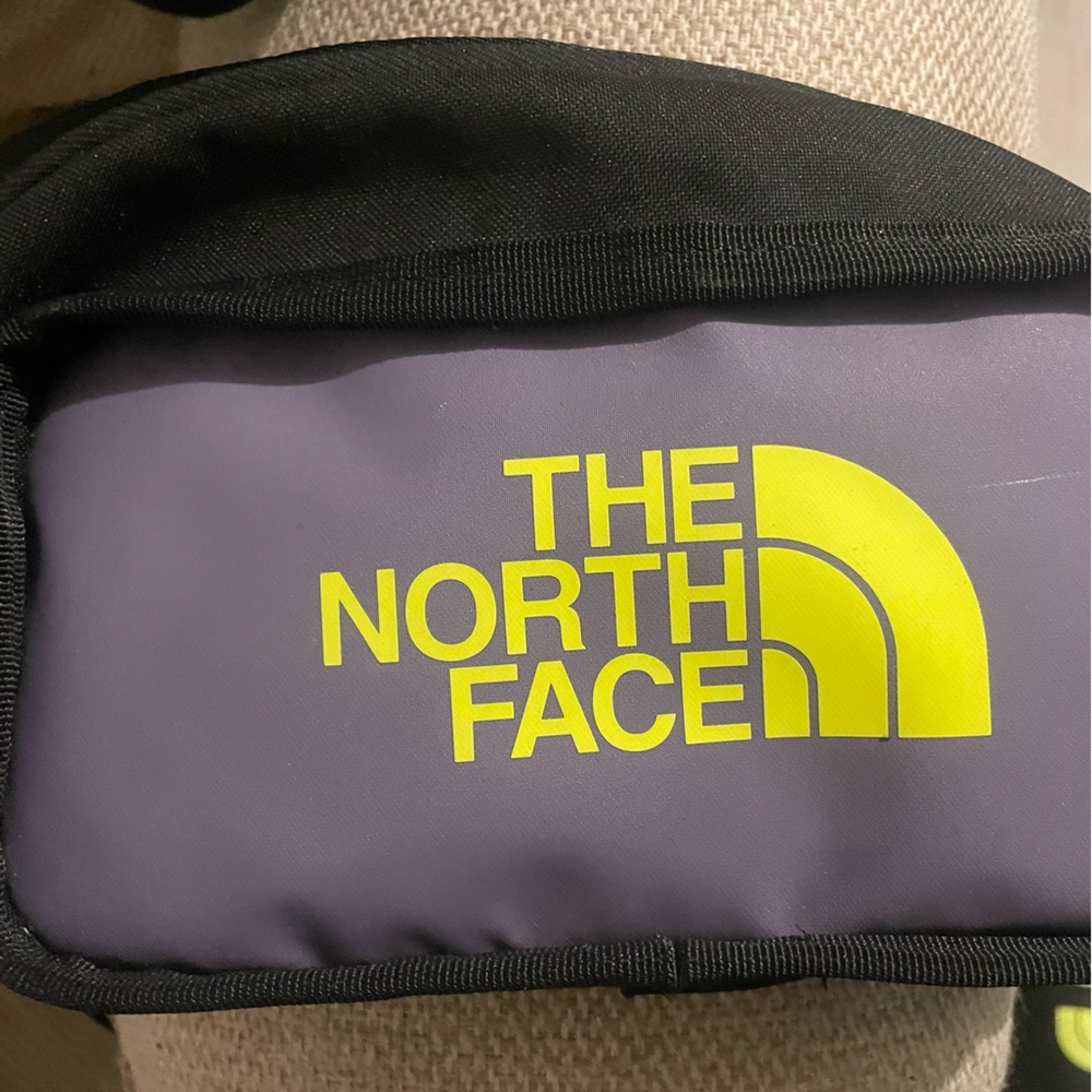 The North Face Black and Purple Belt Bag